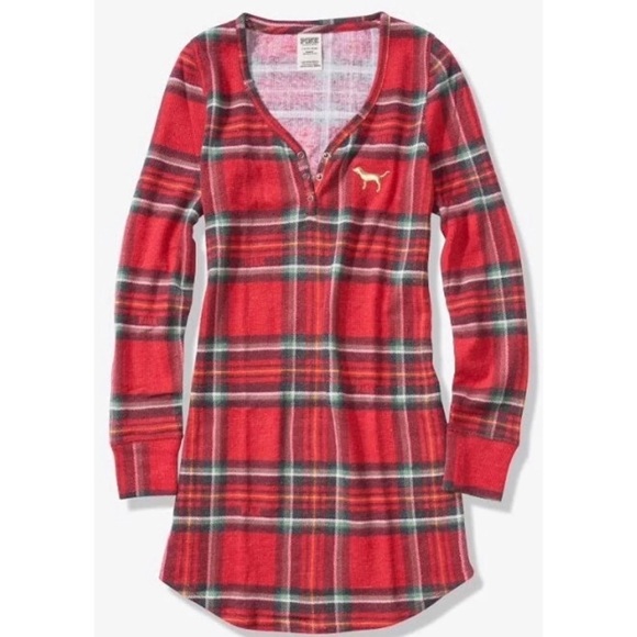 PINK Plaid Sleepwear - Picture 2 of 3